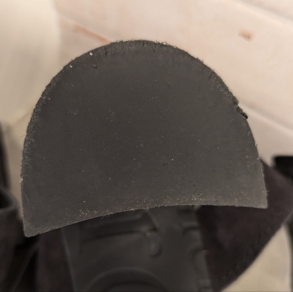 Pedro Garcia Chunky Metallic Heel in Black Suede - Picture 7 of 12